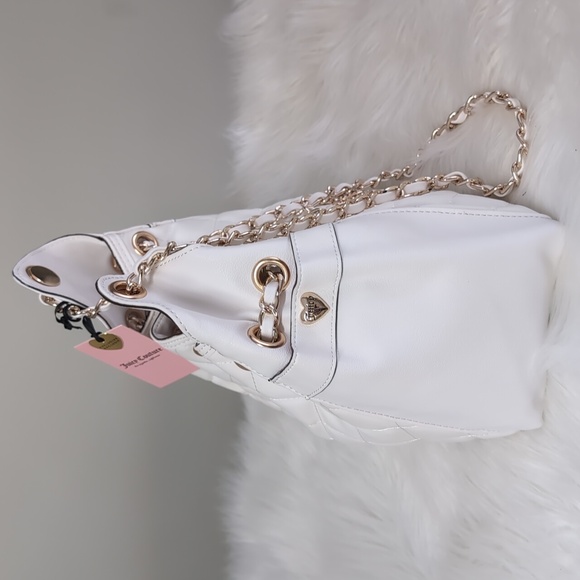Juicy Couture Angel Fashion Icon Bucket Bag with Chain and Rhinestone Detail 💎 - Picture 5 of 17